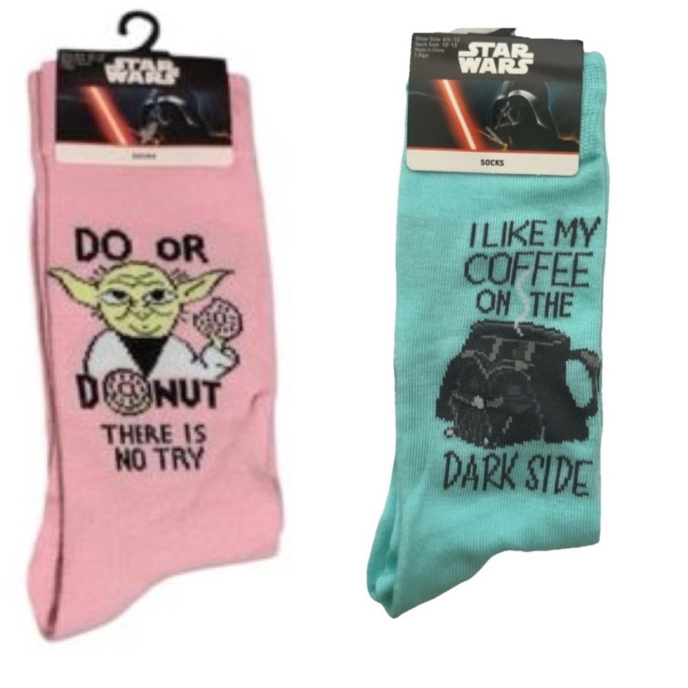Star Wars Pink and Blue Socks Set